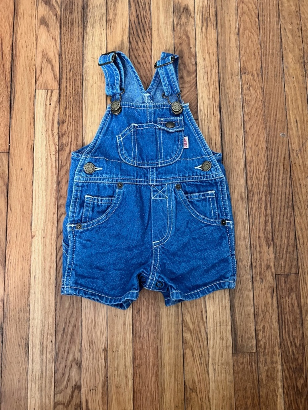 Vintage Liberty 12M Denim Shortalls